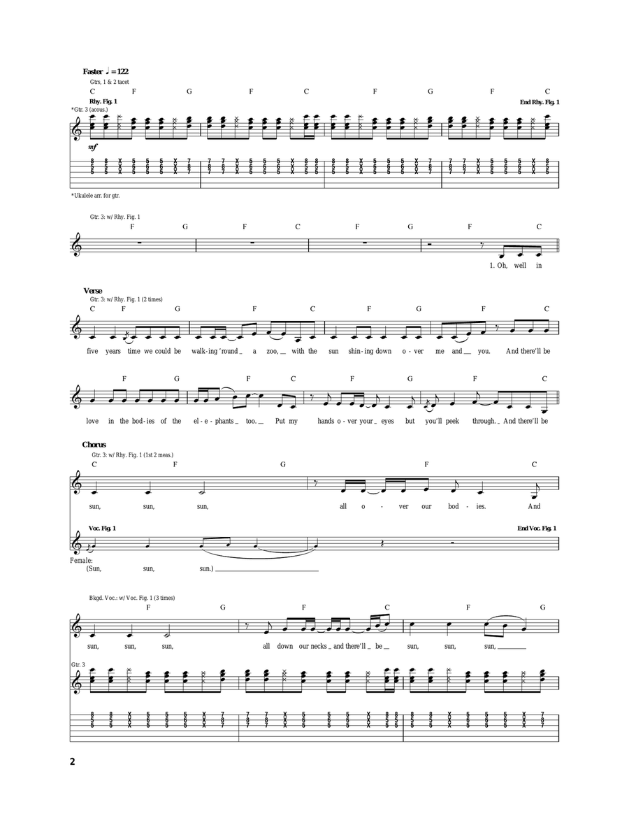 5 Years Time 5 Years Time Acoustic Guitar scores gallery preview page 2