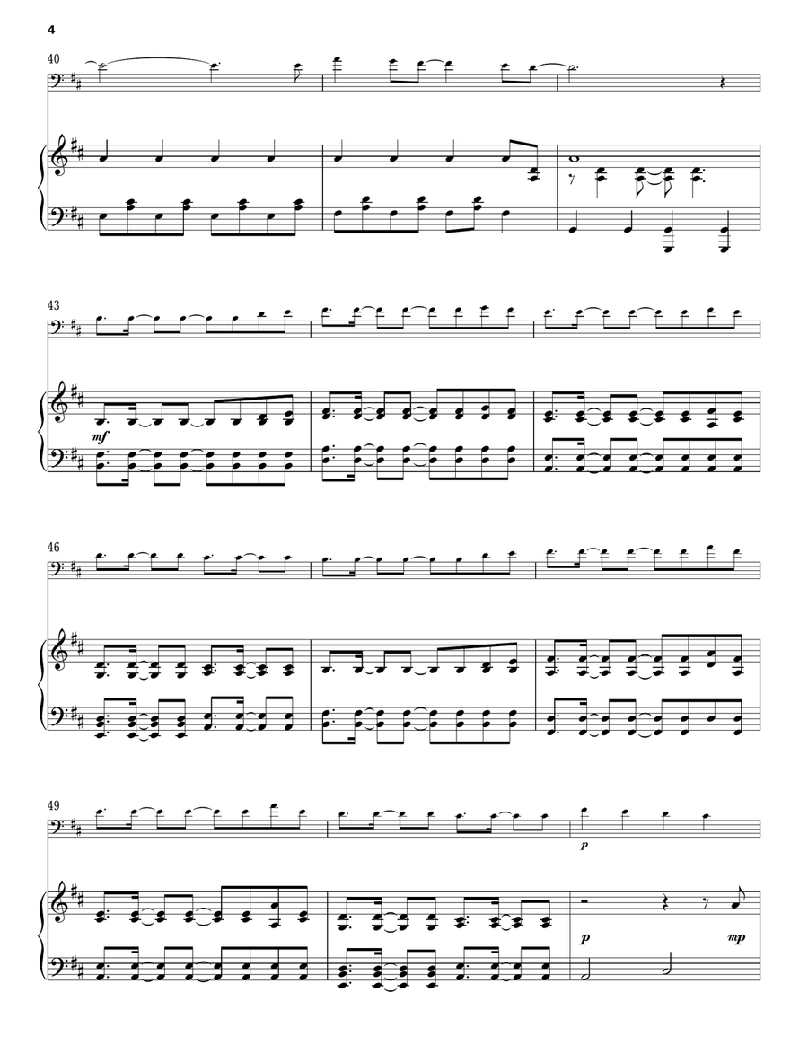 Because Of You Because Of You Piano Solo scores gallery preview page 4