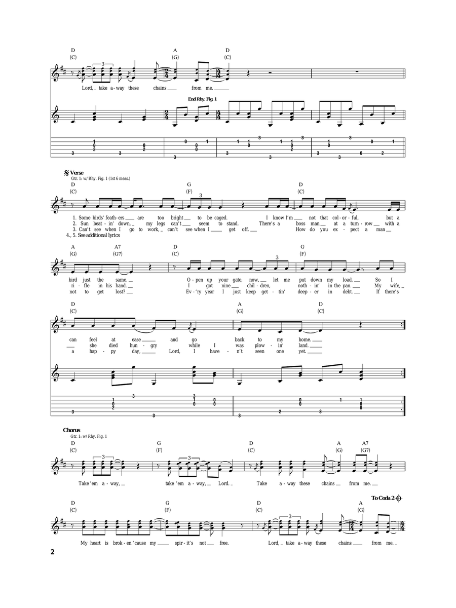 Take 'Em Away Take 'Em Away Acoustic Guitar scores gallery preview page 2