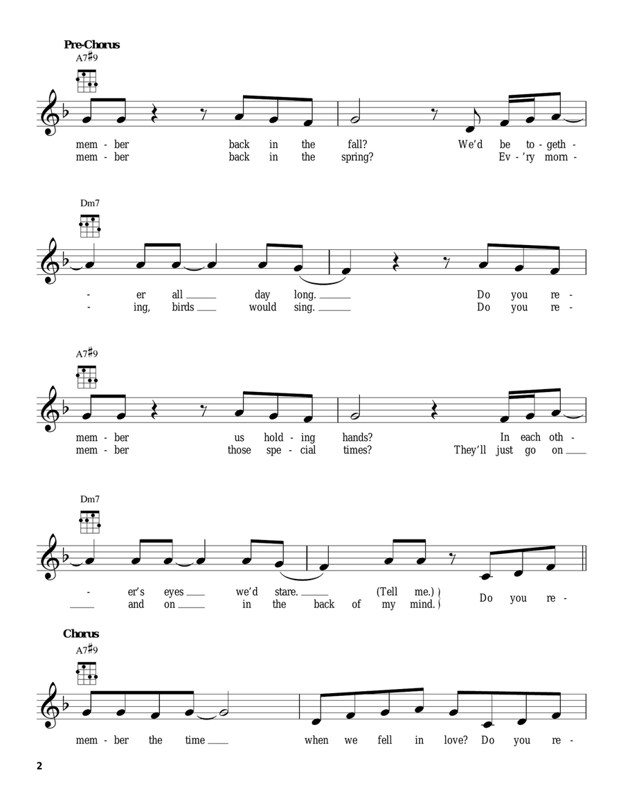 Remember The Time Remember The Time Ukulele scores gallery preview page 2