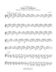 Songs of Childhood, Bk. 1, Vol. 2 - Progressive Variations for Guitar