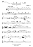 Conversation Concerto No.10 - for double bass and orchestra [parts for woodwind, horn and soloist]