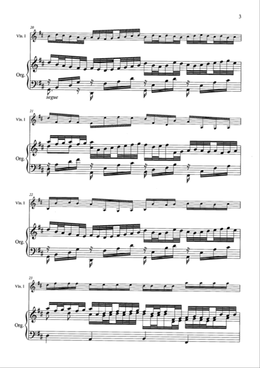 Pachelbel - Canon in D Violin and Organ Violin Solo scores gallery preview page 3