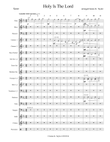 Holy Is The Lord (A Schubert Chorale)
