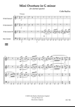 Mini Overture - for clarinet quartet