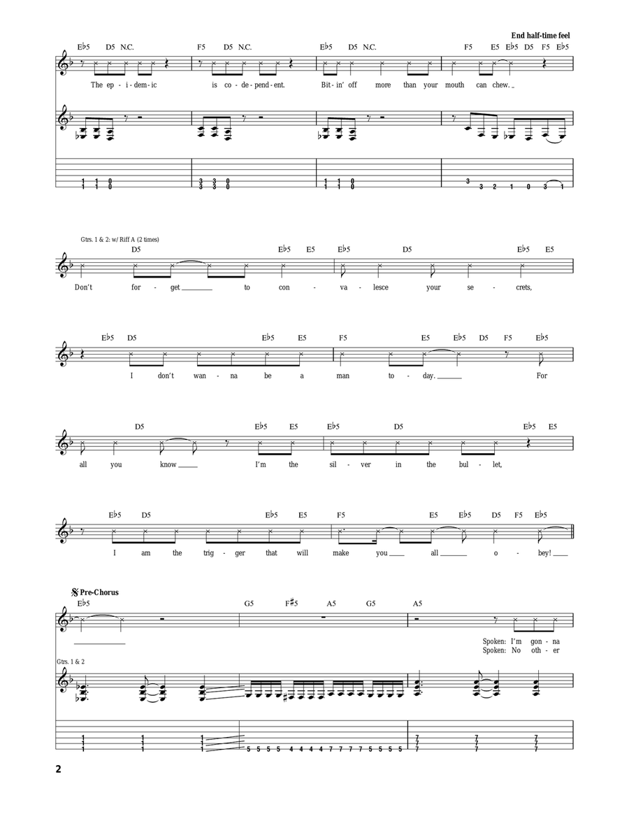 Nomadic Nomadic Electric Guitar scores gallery preview page 2