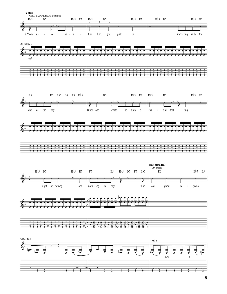 Nomadic Nomadic Electric Guitar scores gallery preview page 5