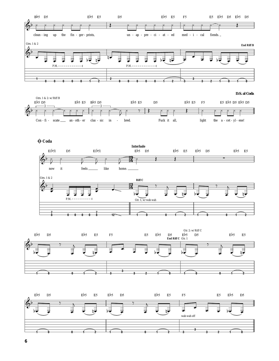 Nomadic Nomadic Electric Guitar scores gallery preview page 6