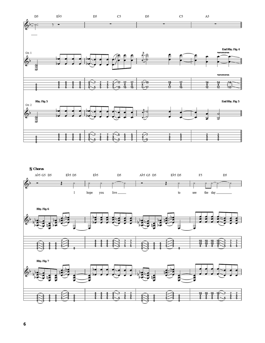 The Negative One The Negative One Electric Guitar scores gallery preview page 6