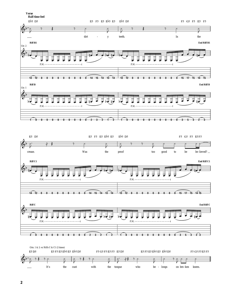 AOV AOV Electric Guitar scores gallery preview page 2