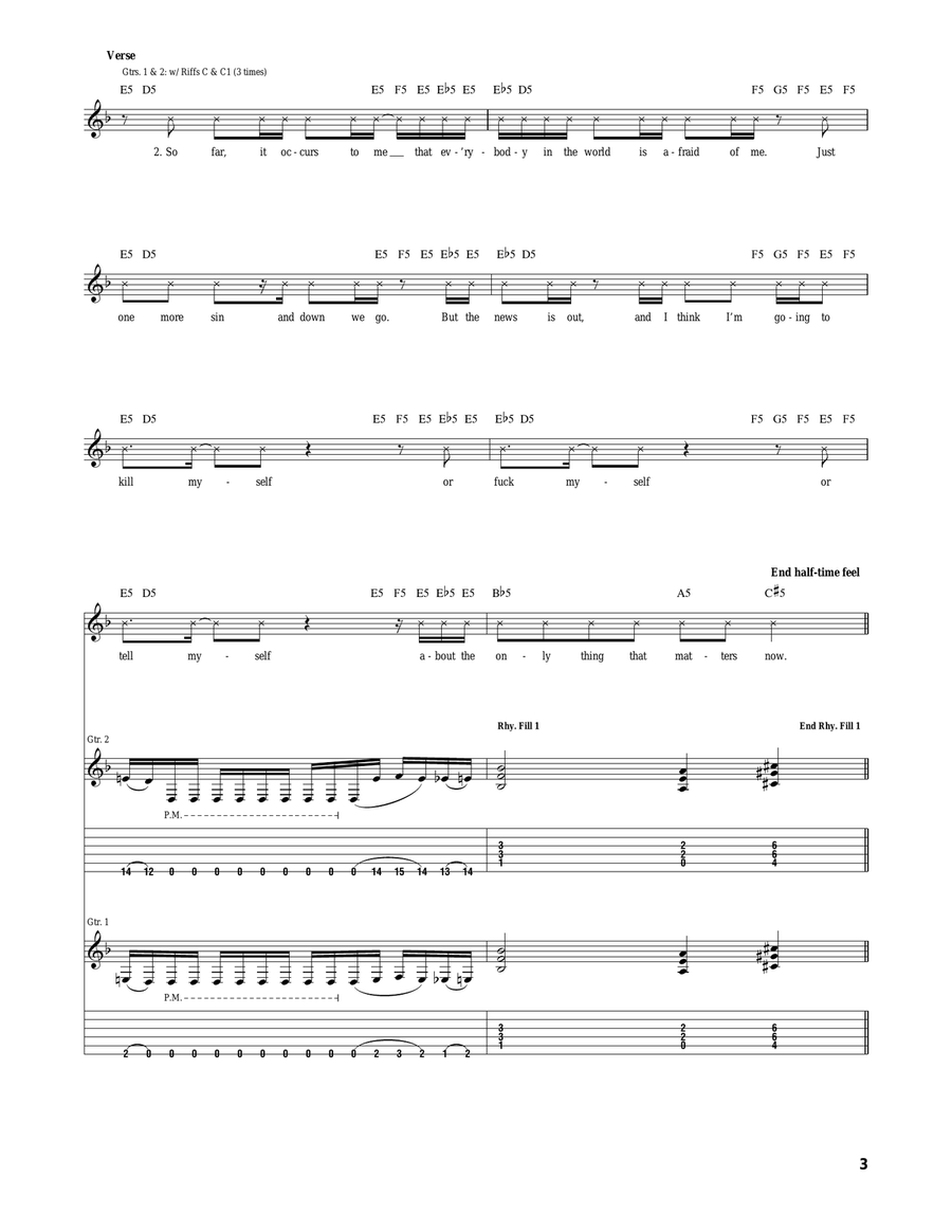 AOV AOV Electric Guitar scores gallery preview page 3
