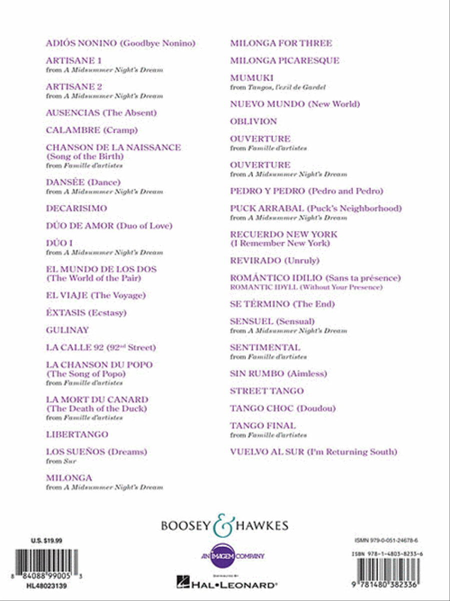 40 Piazzolla Tangos for Piano Piano Solo scores gallery preview page 2