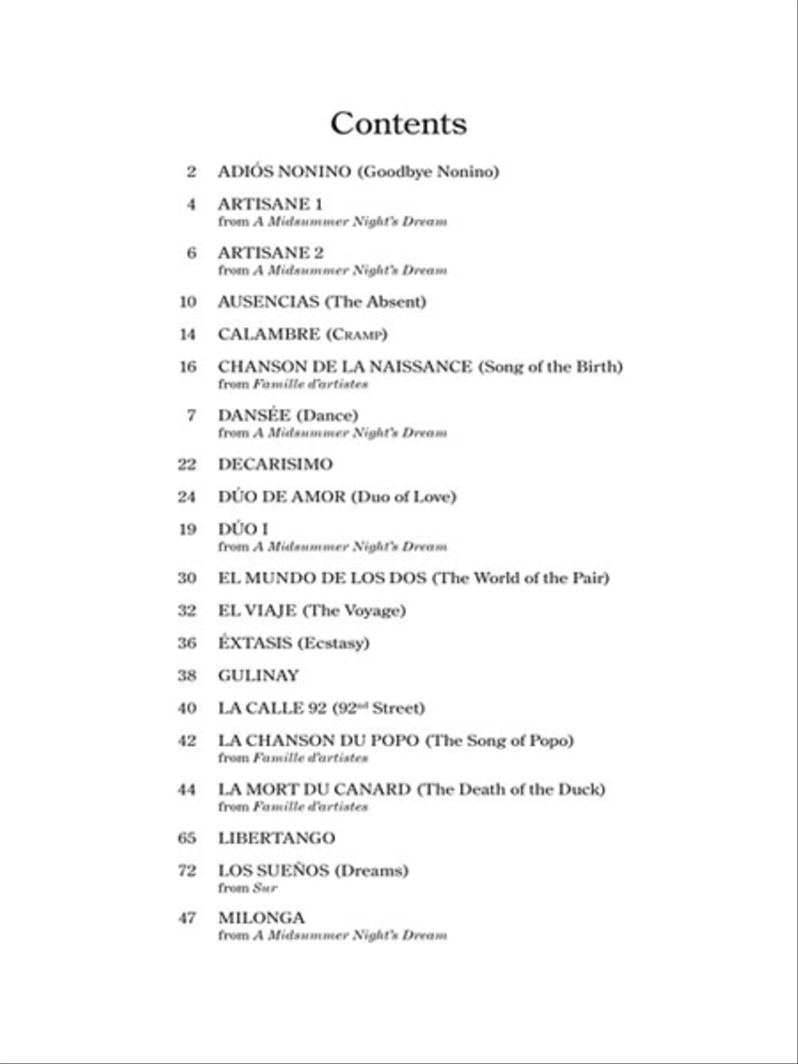 40 Piazzolla Tangos for Piano Piano Solo scores gallery preview page 3