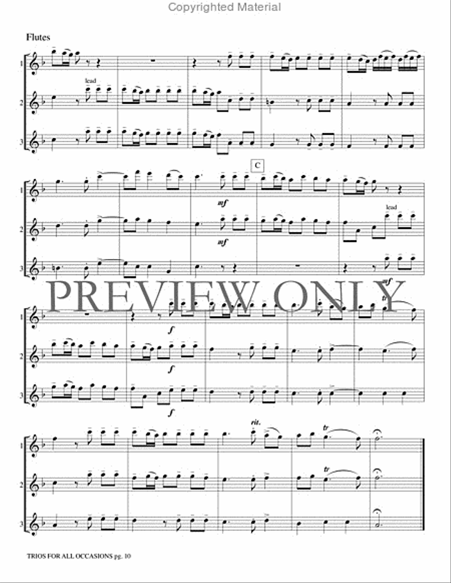 Trios for All Occasions Trios for All Occasions Small Ensemble scores gallery preview page 11