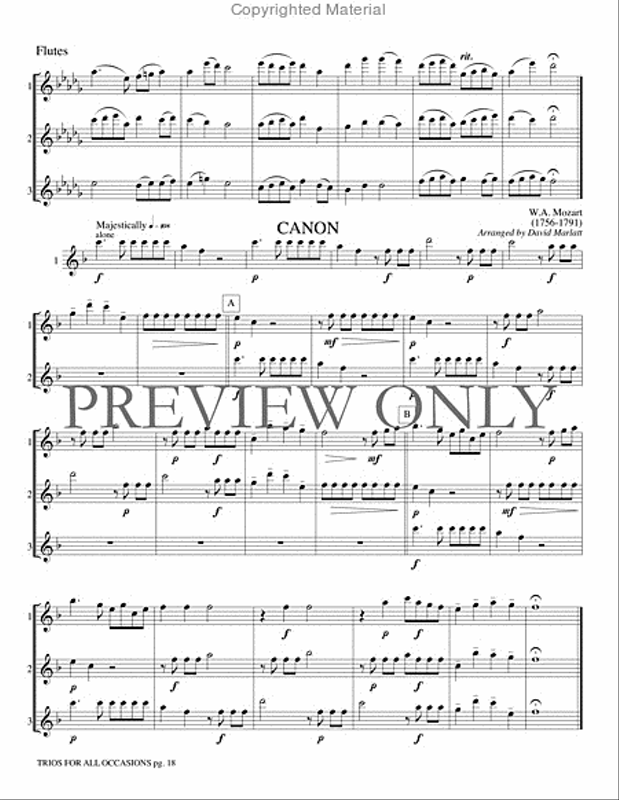 Trios for All Occasions Trios for All Occasions Small Ensemble scores gallery preview page 19