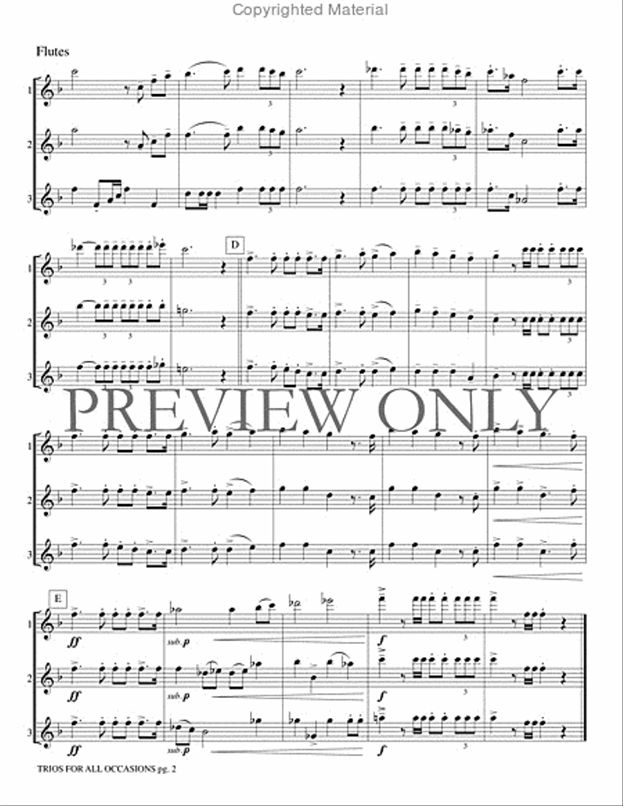 Trios for All Occasions Trios for All Occasions Small Ensemble scores gallery preview page 3