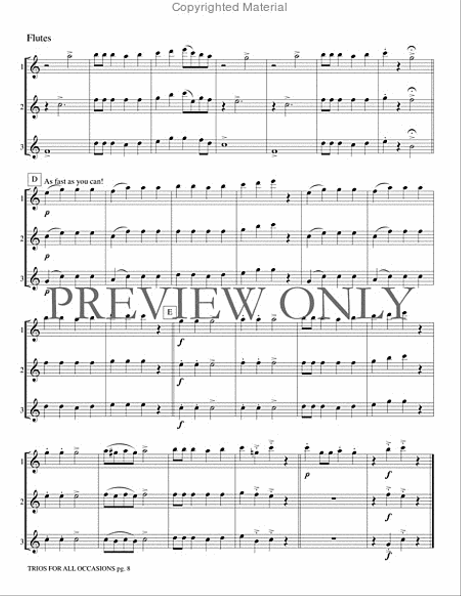 Trios for All Occasions Trios for All Occasions Small Ensemble scores gallery preview page 9