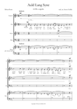 Auld Lang Syne (SATB a cappella)
