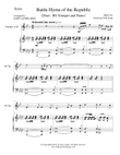 BATTLE HYMN OF THE REPUBLIC (Duet – Bb Trumpet and Piano/Score and Parts)