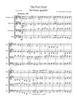 The First Noel - brass quartet (trumpet, French horn, trombone, tuba)