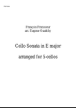 Sonata for Cello in E major