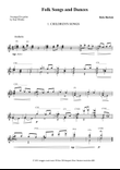 Folk Songs and Dances