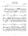 Silent Night for clarinet and piano