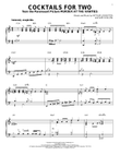 Cocktails For Two [Jazz version] (arr. Brent Edstrom)