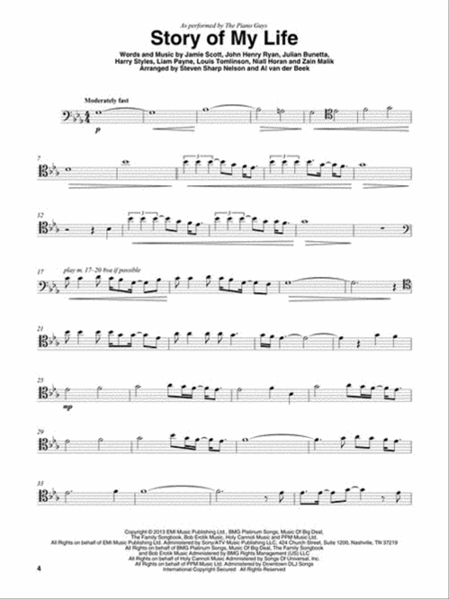 The Piano Guys – Wonders Cello scores gallery preview page 3