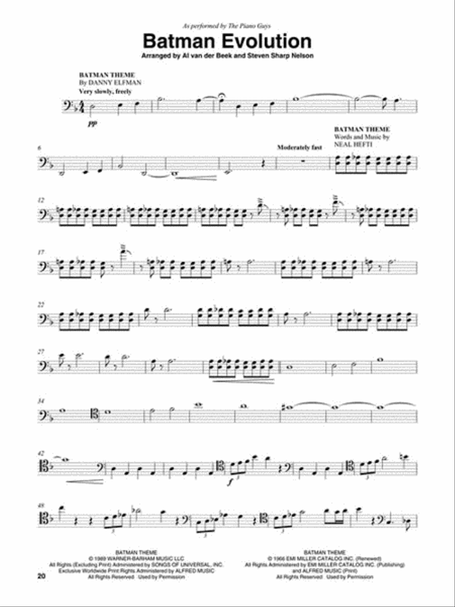The Piano Guys – Wonders Cello scores gallery preview page 4