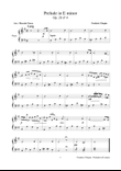 Prelude in E minor Op 28 nº 4