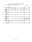 Promises and Warnings About Wisdom - for alto solo and orchestra - Part 1 of 2 (piano version and in