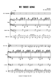 We Three Kings for Jazz Combo (Alto Sax, Piano, Bass, Drums)
