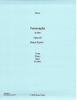 Passacaglia Trio Opus 20 Parts