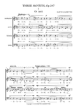 Three Motets, Op.297: 1. Os Justi 2. O Vos Omnes 3. Cantate Domino