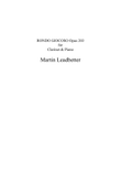 Rondo giuocoso, Op.203 for clarinet (Bb) & piano
