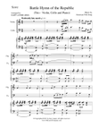 BATTLE HYMN OF THE REPUBLIC (Trio– Violin, Cello and Piano/Score and Parts)