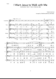 I want Jesus to walk with me (Ct, T, T, Bar, B)