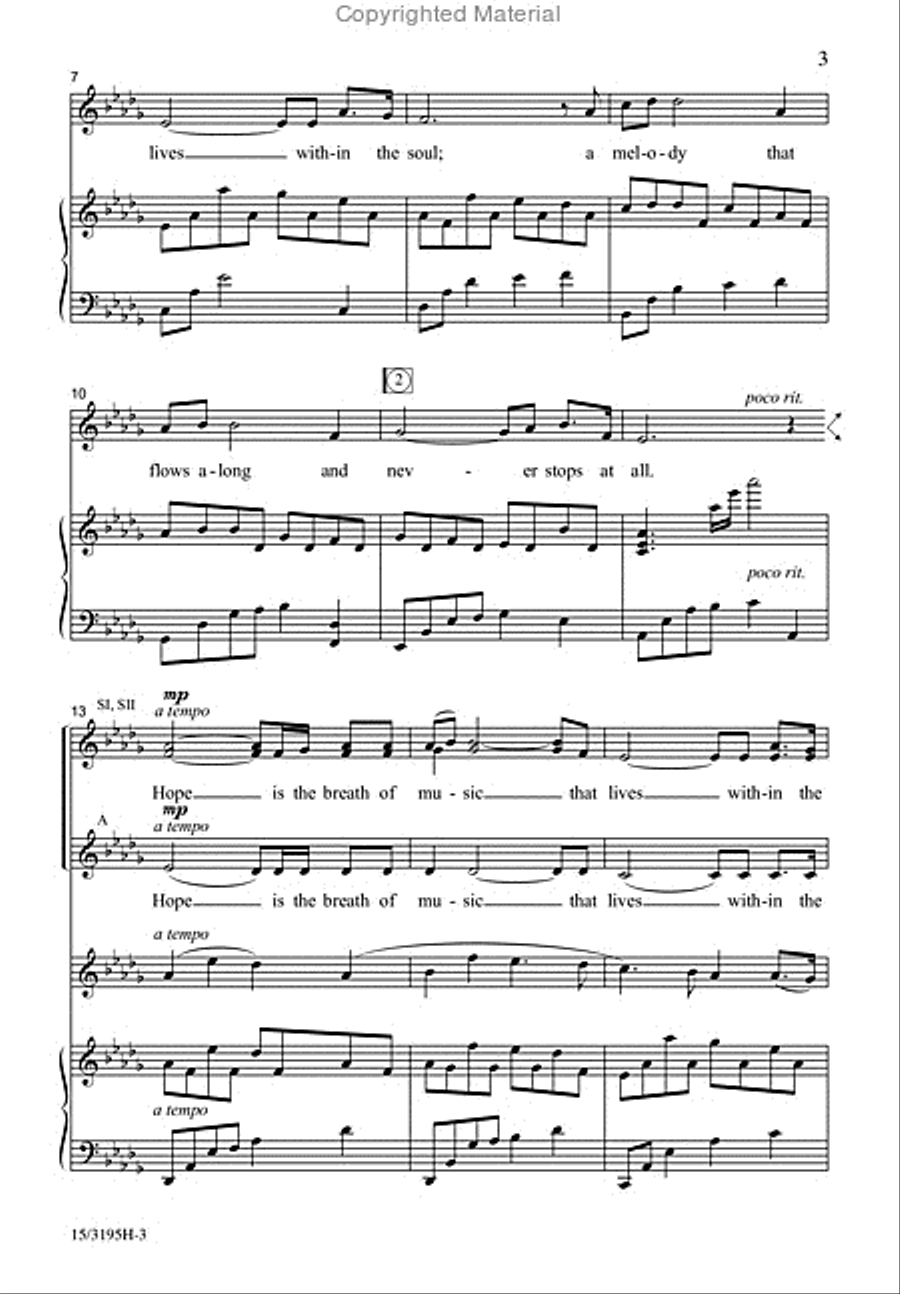 Hope is the Breath of Music SSA scores gallery preview page 3