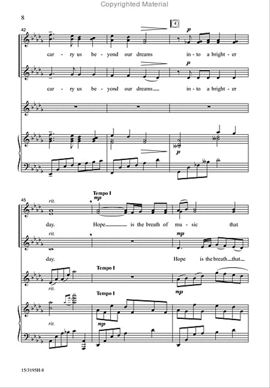 Hope is the Breath of Music SSA scores gallery preview page 8