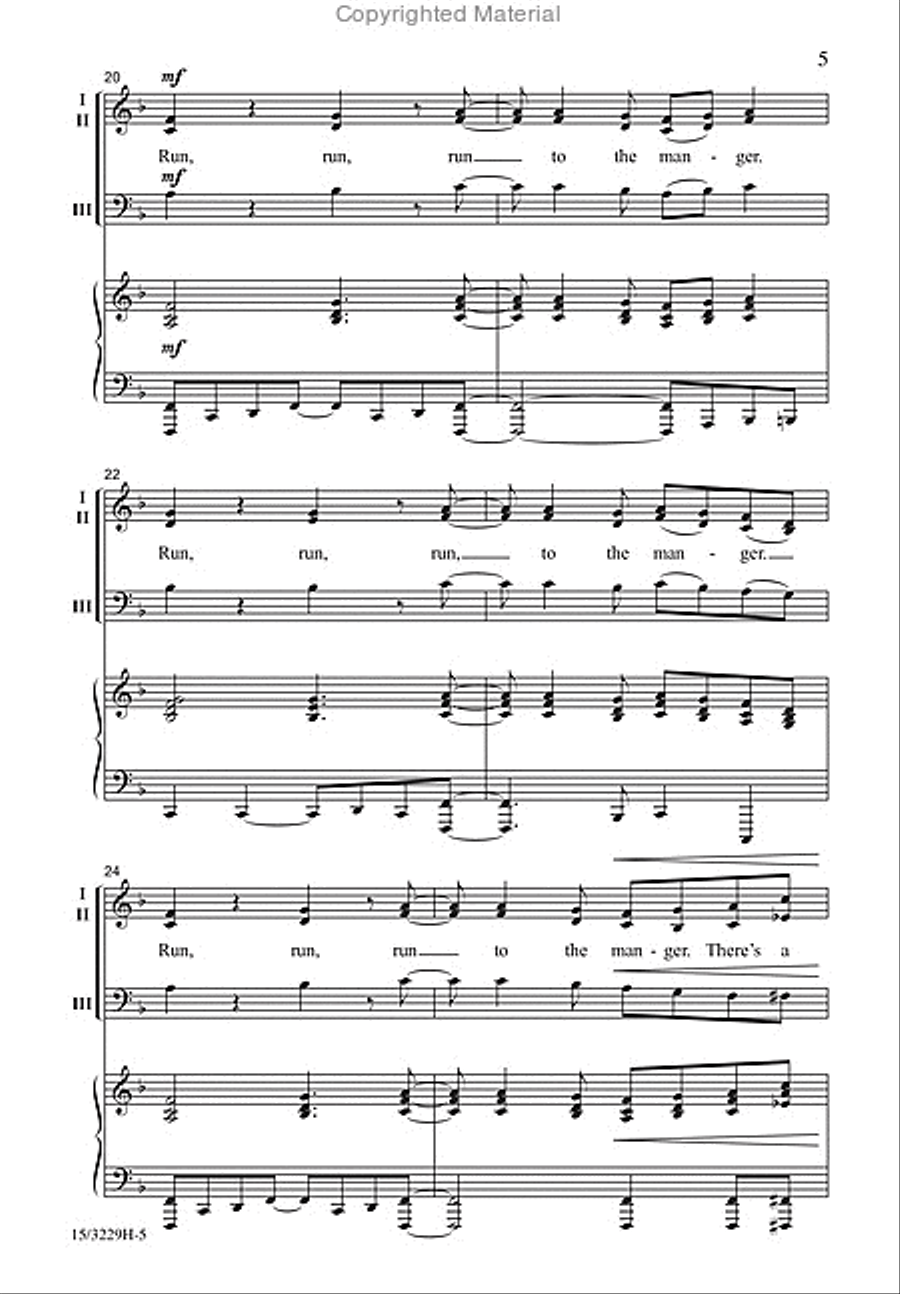 Baby Born in Bethlehem Baby Born in Bethlehem 3-Part scores gallery preview page 5