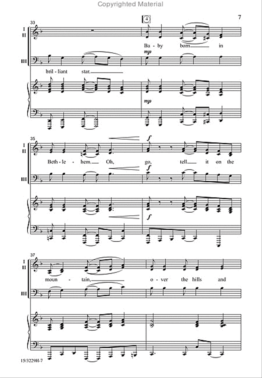 Baby Born in Bethlehem Baby Born in Bethlehem 3-Part scores gallery preview page 7