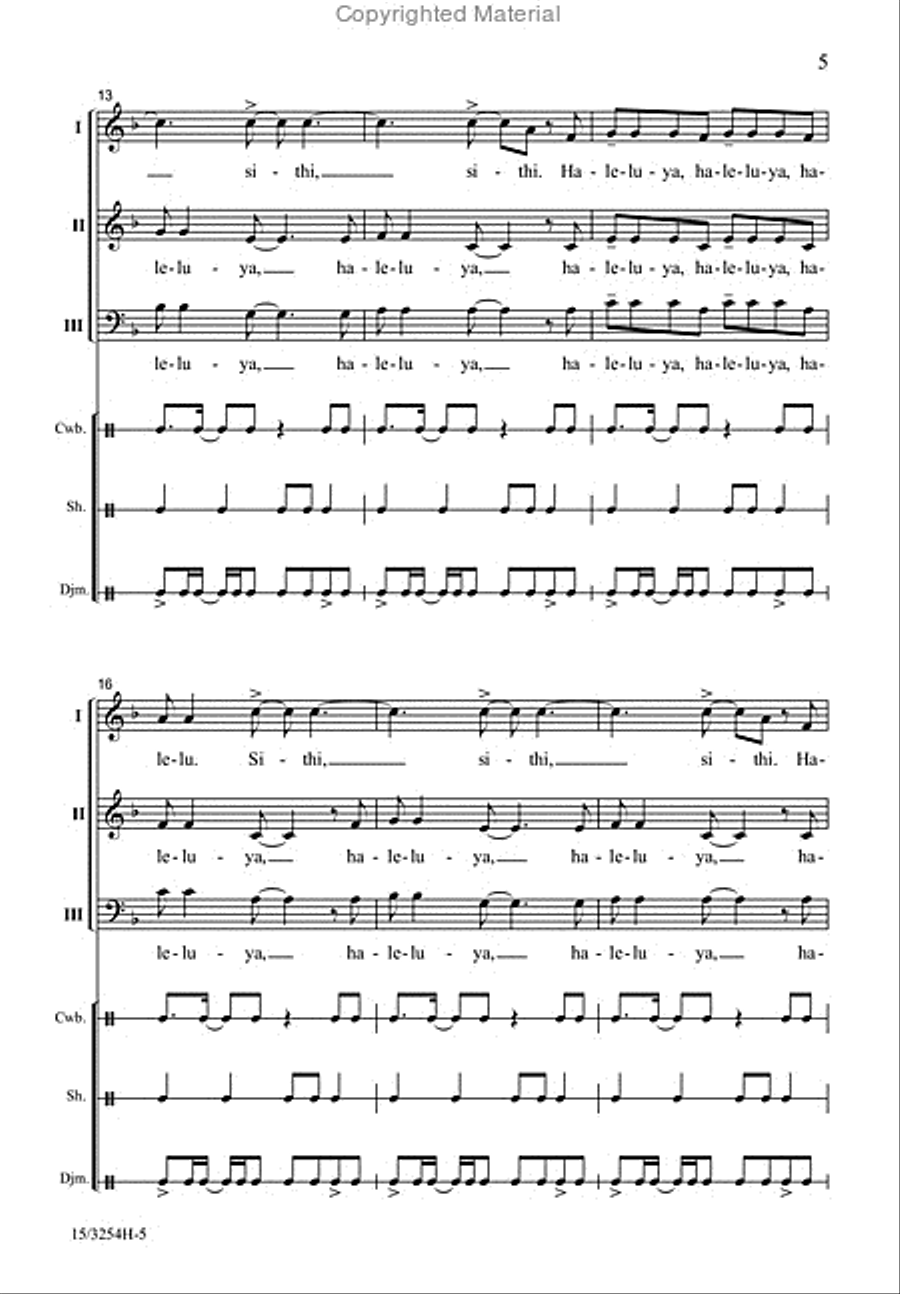 Singabahambayo Singabahambayo 3-Part scores gallery preview page 4