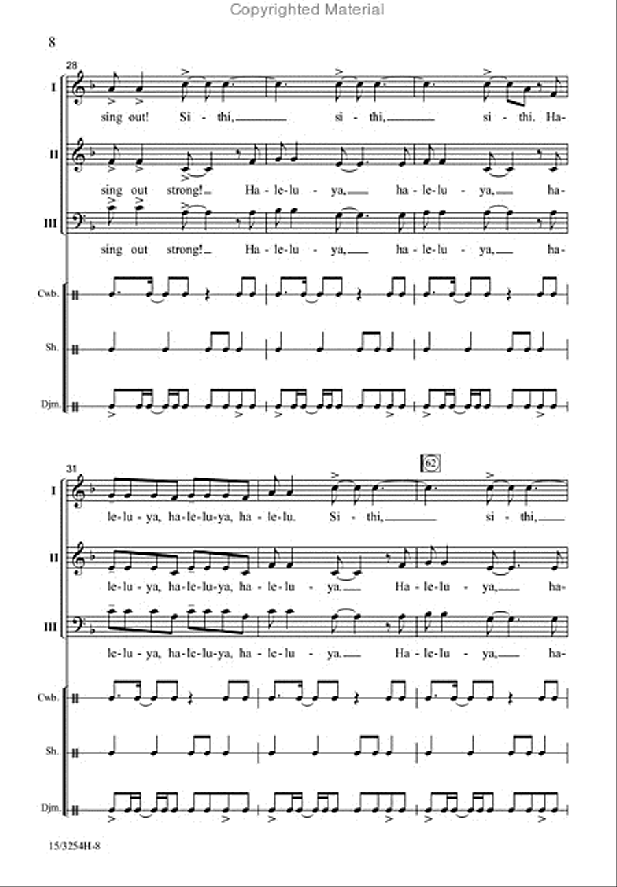 Singabahambayo Singabahambayo 3-Part scores gallery preview page 7