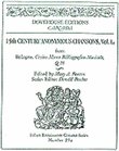 15th Century Anonymous Chansons from COD 109, Q 16 (1487)