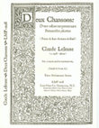 Deux Chansons: D'une colline me promenant & Pastourelles joliettes