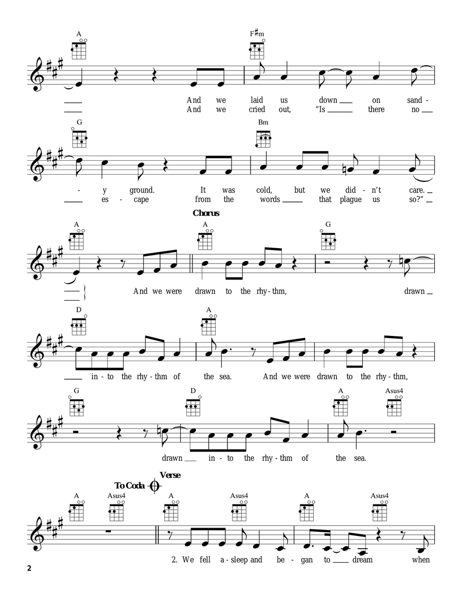 Drawn To The Rhythm Drawn To The Rhythm Ukulele scores gallery preview page 2