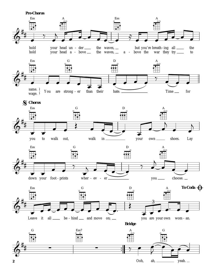 In Your Shoes In Your Shoes Ukulele scores gallery preview page 2