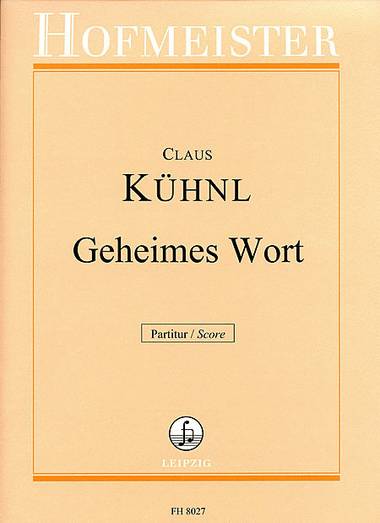 Geheimes Wort / Partitur