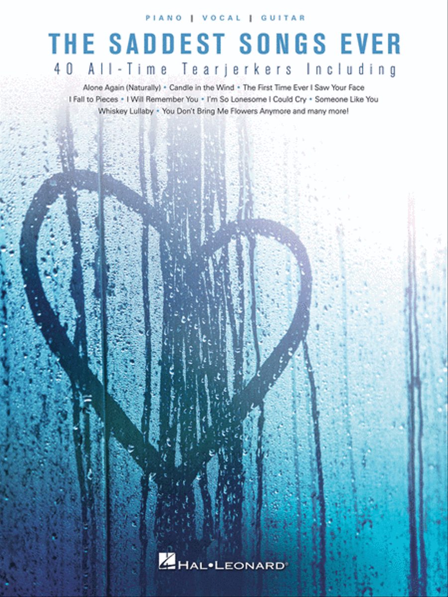 The Saddest Songs Ever Piano, Vocal, Guitar scores gallery preview page 1